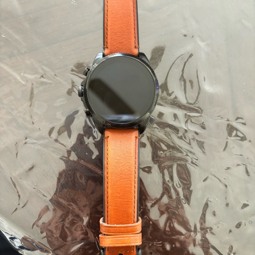 Fossil Gen 6 44mm Smartwatch with Leather Strap